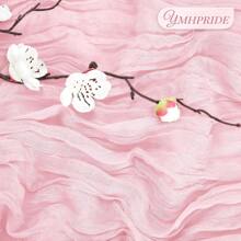 8 包 6 英尺波西米亚风格半透明奶酪布纱布桌旗，适用于婚礼装饰、情人节、新娘送礼会、生日派对、餐桌装饰（浅蓝色） - 淺粉色 - 查看 3