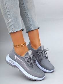 STEPREACH Spring New Women's Casual Sneakers, Fashionable Breathable Lightweight Non-Slip Flat Loafers