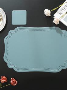 8/12pcs Hotel Restaurant Placemats/Coasters Set, High-End Table Mats, Multi-Color Heat-Resistant Pads, Protect Tabletop, Suitable For Wedding, Party, Home Kitchen Dining, Holiday Decoration