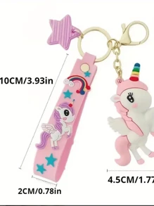 1 Chiếc Móc Khóa Ngựa Cầu Vồng Hoạt Hình Kỳ Lân Mặt Dây Chuyền Túi Trang Sức Cặp Đôi Móc Khóa Xe Quà Tặng Cho Bạn Bè Người Thân Ngày Lễ Tình Nhân Quà Tặng Phù Dâu Dây Đeo Chìa Khóa - Nhiều màu - Xem 13