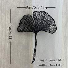 10 Stücke schwarze und weiße Spitzenaufkleber für Ausschnitte, Fleckstickerei, wasserlösliche Blumenspitze zum Selbermachen für Hochzeitskleider und Kleidung, Nähzubehör