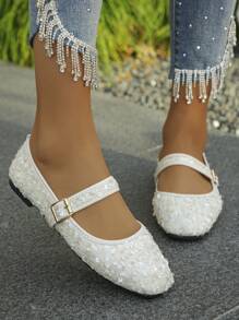 Jesienne, damskie, oversize'owe, zamszowe, płaskie buty z kwadratowymi noskami, rozmiar EU 35-43, czarne, ciemnobrązowe, fioletowo-czerwone, odpowiednie do noszenia na co dzień z sukienkami, losowe wzory butów, balerinki, buty Mary Jane