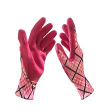 1 Pair Women's Ditsy Floral Fashion Gardening Gloves, Oil Resistant Latex Protective Gloves For Yard Work & Crafts