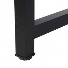 Over The Washer Storage Shelf, Washing Machine Storage Utility Rack With Countertop, Height Adjustable Washing Machine Storage Stand - Negro - Ver 9