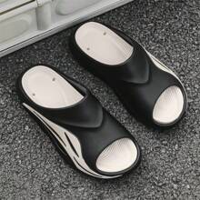 نعل سميك مريح ومنفذ للهواء من EVA، شباشب حمام صيفية للرجال، صنادل شاطئ