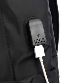 1 件男士大容量旅行商务笔记本电脑背包，时尚轻便大学生背包