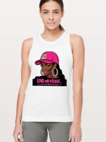 Graphic Tank Top - White - View 1