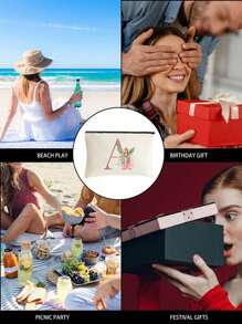 1 Túi đựng đồ trang điểm màu trắng in chữ màu hồng có cánh hình cô gái, chữ màu hồng A-Z, Túi đựng đồ dùng cá nhân du lịch cho tiệc cưới, đồ dùng học tập, đồ dùng du lịch, đồ trang điểm thiết yếu, túi đựng mỹ phẩm, đồ dùng ngày lễ, túi đựng đồ trang điểm, túi đựng đồ trang điểm, đồ dùng trang điểm, đồ dùng đựng đồ trang điểm, đồ dùng trang điểm, ngày lễ, mùa đông, họa tiết da báo, chó xúc xích, quà tặng cho phụ nữ - trắng - Xem 9