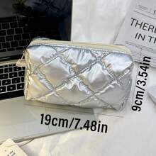 心形图案化妆包，大容量收纳袋，多功能旅行洗漱包 - 彩色 - 查看 7