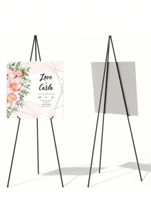 1 Giá đỡ giá vẽ có thể gập lại để trưng bày trên sàn Giá đỡ biển báo Chân máy màu đen cho biển báo đám cưới và áp phích Giá đỡ bảng chào mừng, Giá đỡ giá vẽ bằng kim loại có thể điều chỉnh trên sàn lớn Đế màu đen Quà tặng Phục sinh - Nhiều màu - Xem 12