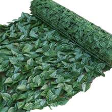 3m Artificial Hedge Fake Ivy Leaf Garden Fence Privacy Screening Roll Wall Panel - Green - View 4