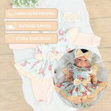 Maternity Outfit For Baby Girl Catarina 05 Pieces Baby Clothes - 橘色 - 查看 5