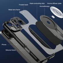 Case For Galaxy Z Fold 5/ Fold 6, Metal Radiator Design [Compatible With Magsafe] Back Cover With Foldable Stand, Camera Lens Protector Phone Cover For Galaxy Z Fold 6/Fold 5Gifts For Family, Friends, Kids, Birthday,Spring, Holiday, , Easter