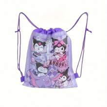 Sanrio Drawstring Backpack - Contemporary Non-Woven Fabric Pouch For Daily Office Supplies