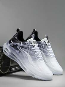 Zapatillas deportivas para hombre, diseño moderno que interpreta el estilo cool. - Blanco y Negro - Ver 1
