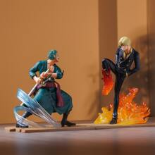 Banpresto Statua di figure animate di Sanji vs Zoro, prodotto di merchandising di anime, decorazione per la casa, regalo di San Valentino, piccolo regalo