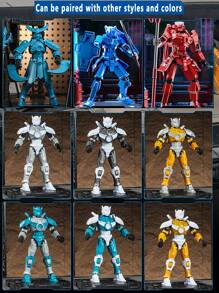 13 Joints Movable Wanderer Robot Warrior Model Toy, Children Assembly Kit, Holiday Gift For Boys - Multicolor - View 11