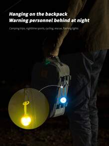 Luces LED impermeables para mochila, luz de señal de silicona, luces de advertencia nocturna para mochila, luces para mochila para exteriores - Multicolor - Ver 5
