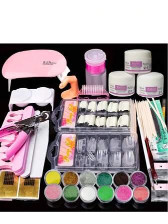 USB 电动指甲钻套装、指甲抛光、修指甲和修脚、6 件指甲锉、打磨带、美甲笔