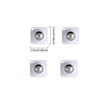 Set de 4/8 piezas de ruedas giratorias de 360° de material principal de acero - Ruedas autoadhesivas de uso intensivo, prácticas para mover cajas de almacenamiento, muebles, botes de basura y carros con cajones de plástico, útiles escolares, de vuelta al colegio