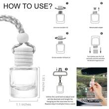 1pc 8ml Car Aromatherapy Pendant Air Freshener Car Aromatherapy Pendant, Cute Car Air Diffuser, Long-Lasting Car Air Freshener, Women's Car Freshener, Removes Odors, Not Pungent, Long-Lasting Fragrance