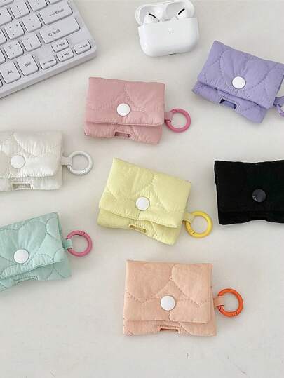 耳机盒，便携式蓝牙耳机软袋，适合男孩和女孩的可爱设计