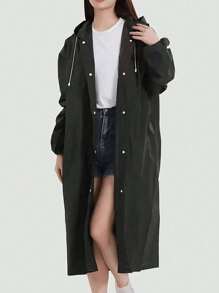 1 pezzo/2 pezzi/1 set Impermeabile e copriscarpe in EVA unisex, impermeabile rinforzato, copriscarpe impermeabili antiscivolo rinforzati, impermeabile con cappuccio da donna e uomo, impermeabile, antivento, asciugatura rapida e traspirante - ideale per ciclismo, escursionismo e attività all'aperto