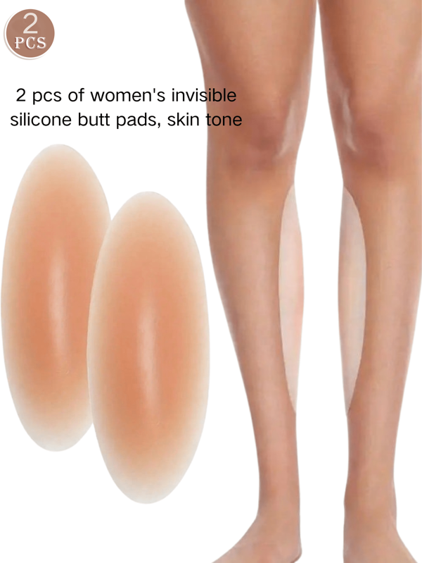 YIYANG 2 Stücke (Doppelt nutzbare Silikon Pads zur Unterstützung von Gesäß und Oberschenkeln) unsichtbares Design, wiederverwendbare Silikon Pads für das Gesäß, geeignet für Frauen aller Formen und Größen.