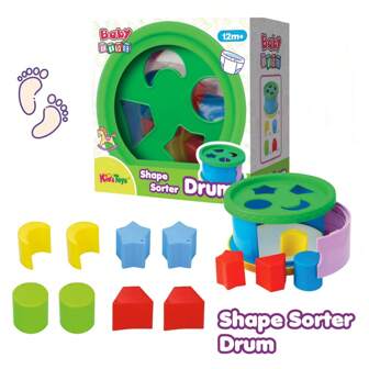 Over 12 Months Kids Toys-Shape Classification Drum, Round/Square/Moon Shapes Suitable For Kids,Cultivate Kid's Hands-On And Cognitive Abilities, Toys For Girls/Boys, Smooth & Safe Plastic,Valentines Day Gifts