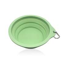 Bols pliables en silicone pour chien et chat, bol double pour animaux de compagnie pliable, gamelle d'eau et de nourriture pour chat adaptée pour la marche, la randonnée et le camping