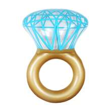 1pc Summer Inflatable Rhinestone Ring Pool Float Pink/Gold PVC Swimming Ring Water Floating Row Bed Party Supplies Beach Vacation Essentials For Pool Party Water Sports Fun Travel For Adult, Pool Inflatable, Beach Essentials, Pool Float - Multicolor - View 16