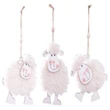 1Piece Felt Sheep Hanging Decorations Adorable Easter Charms Cute Lamb Hanging Ornaments For Home Holiday Party Decor Sheep Plush Decorative Items Easter Decorations Easter Decor Party Gift Gifts Birthday Graduation