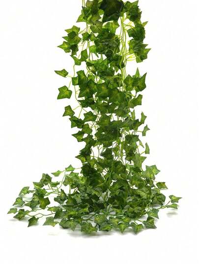 1/6/12/24pcs 6.9ft Ivy Garland Strands Artificial Fake Ivy Leaves Greenery Leaves Hanging Vines Plant Leaves Garland Home Garden Poison Ivy Costume,Artificial Plants,Rose, Decorative Rose, Decorative Style,Party And Holiday Decorations,Fall Decoration,Christmas Decoration,Bedroom Accessories Decorations