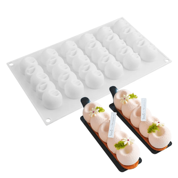 DIY Caterpillar Silicone Baking Mold String Balls Chocolate Candy Biscuit Cake Jelly Ice Mould Cute Gifts Soap Candle Making Set