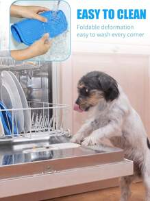 Tappetino per leccare, tappetino per leccare premium con ventose per alleviare l'ansia dei cani, ciotole per cani ad alimentazione lenta, per il bagno, la toelettatura e l'addestramento