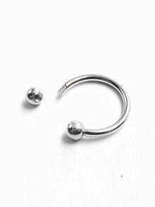 1 pièce Anneau de nombril en argent sterling S925 avec zircone. Petits anneaux de nombril en argent. Bijoux de nombril Mini