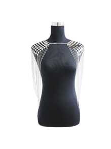 Nueva joyería de cadena metálica multicapa para el Body y el hombro para mujeres