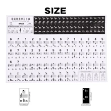 88/61/54 Keys Piano Stickers, Universal Piano Keyboard Stickers With Treble Clef And Notes, Learning Tool For Piano/Keyboard