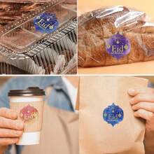 80 件/40 件/8 件多色创意礼品包装贴纸，适用于节日 Kareem 派对 DIY 自粘装饰标签贴纸