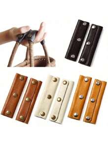 2PCS/1PC PU Leather Bag Handle Luggage Grip Protector Cover Anti-Stroke Suitcase Tote Shoulder Strap Chains Bags Handle Wrap Accessories