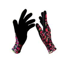 1 Pair Women's Ditsy Floral Fashion Gardening Gloves, Oil Resistant Latex Protective Gloves For Yard Work & Crafts