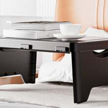 Portable Folding Desk, Multifunctional Laptop Stand Table For Students, Bedside, Slouchy - Black - View 8
