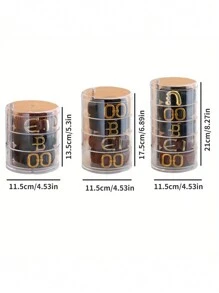 Conjunto de caixa organizadora de joias multicamadas de 1 peça, design giratório de grande capacidade com capa contra poeira, ideal para armazenar apliques de cabelo, pulseiras, colares, brincos e relógios, para organizar cintos, relógios e acessórios com compartimentos à prova de poeira e ajustáveis - ideia de presente perfeita para entusiastas da moda e amantes de acessórios