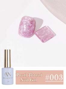 MIANEL 12ML 2026新款日式冬季美甲珍珠贝壳线胶指甲油，珍珠贝壳质地，带有细闪和珠光效果，白色指甲光疗指甲油凝胶，秋季美甲冬季美甲新年美甲可卸LED UV美甲设计，适用于美甲沙龙和DIY使用 - 彩色 - 查看 13