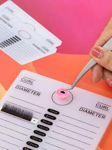 1pc Lash Extension Tray, Glue Pad, Acrylic Lash Extension Board, Pad, Lash Extension Auxiliary Tools
