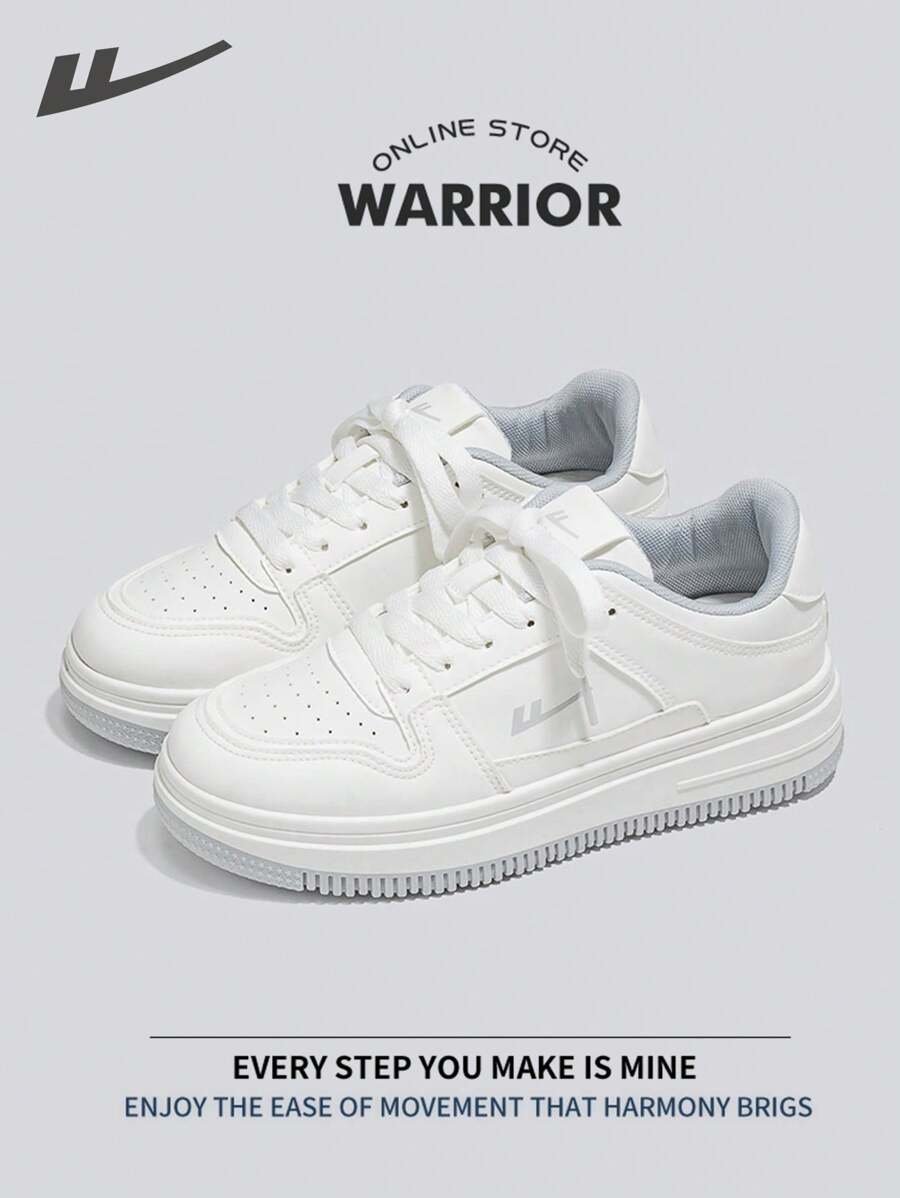 WARRIOR Krieger Herren Boardschuhe Frühling und Sommer, leicht, bequem, atmungsaktiv, bescheidener Stil, lässig aber elegant, Sneaker, ganzjährig tragbar, abriebfest, den ganzen Tag tragbar, Trainings-Sneaker, Laufschuhe, kleine weiße Schuhe