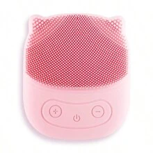 电动软硅胶齿洁面仪、洁面刷、振动洁面刷，用于深层清洁、温和去角质和按摩 - 彩色 - 查看 2
