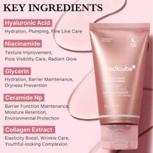 Medicube Collagen Overnight Wrapping Peel Off Facial Mask Pack - Elasticity & Hydration Care, Reduces Sagging & Dullness - Hydrolyzed Collagen For Glowing Skin - Korean Skin Care, 2.53 Fl.Oz,Face Masks Skincare