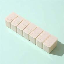 1 pièce/4 pièces Boîte à pilules portable de 7 jours, organisateur de médecine hebdomadaire de forme oblongue