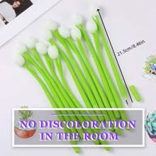 Set de 12/5/2 bolígrafos de tinta negra de 0.5mm con diseño de tulipán de flor cambiante de color, activados por la luz solar, creativos y lindos para exámenes, firmas, útiles escolares y regalos para fiestas y vuelta al cole